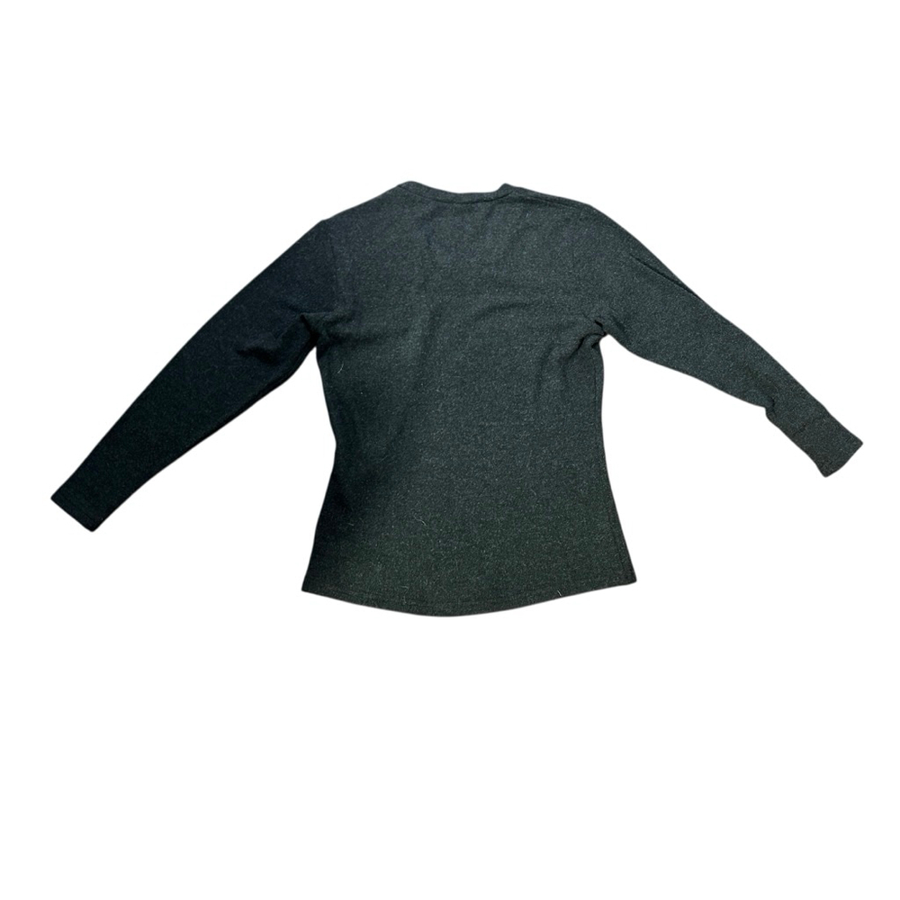 American Eagle Outfitters Gray Long Sleeve V-Neck Tee M - Picture 2 of 6